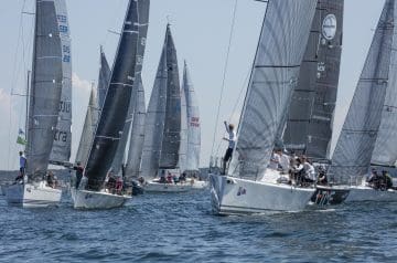 Die OSPA wurde ein paar Seemeilen vor dem Ziel auf dem Wasser begrüßt.